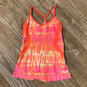 FILA Sport Tie-Dye Tank Top w/ Built-In Bra